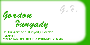 gordon hunyady business card